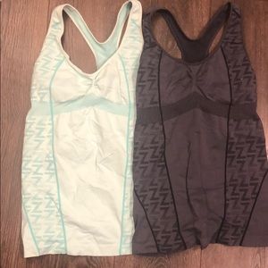 Two zella work out tank tops